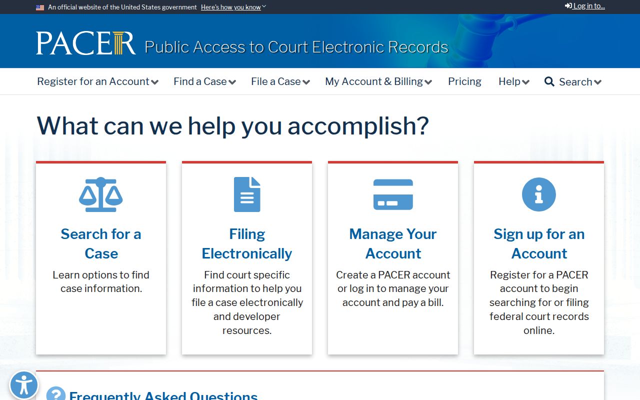 Federal criminal court case lookup for Boise County matters through PACER